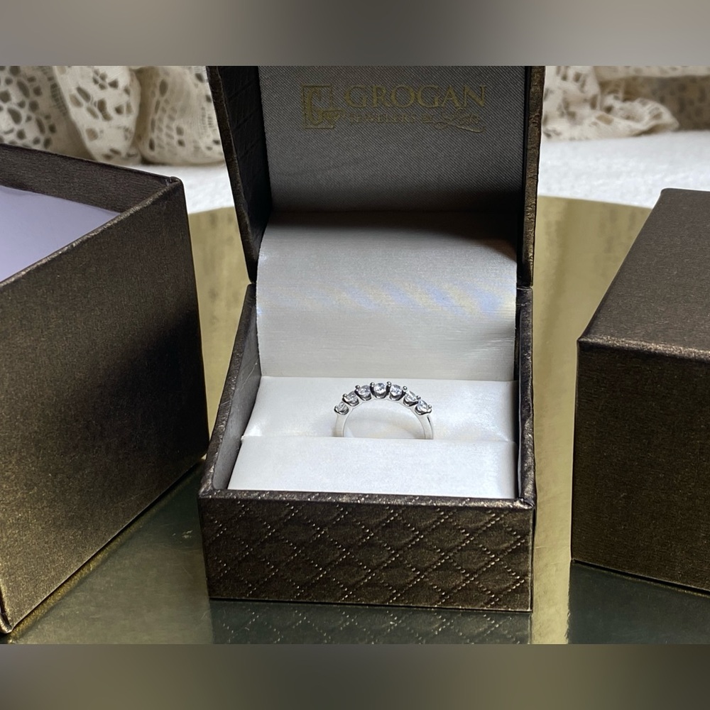 7 Diamond Stone Stainless Steel Band